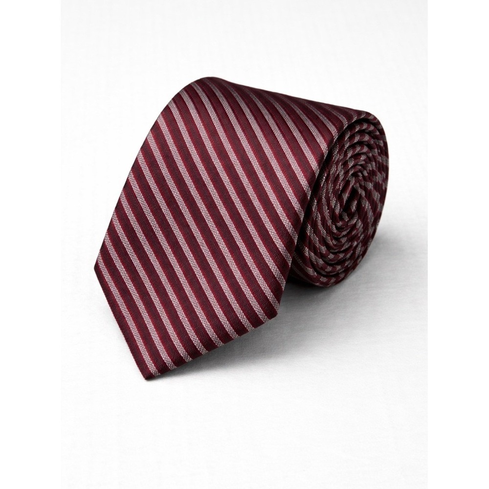 Claiborne‎ Mens Silk Handmade Tie Striped Quiet Luxury Old Money